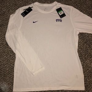 White Long Sleeve Nike DriFit